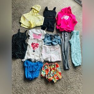 Cute Girls' Summer & Sporty Bundle: Sizes 8-10 - New Balance, Denim & More